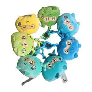 Ninja Life Hacks Emotions and Feelings Plush Keychains Lot Of 7 Backpack Clips